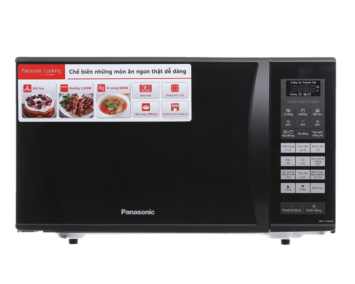 Lò Vi Sóng Có Nướng Panasonic NN-CT36HBYUE 23 lít