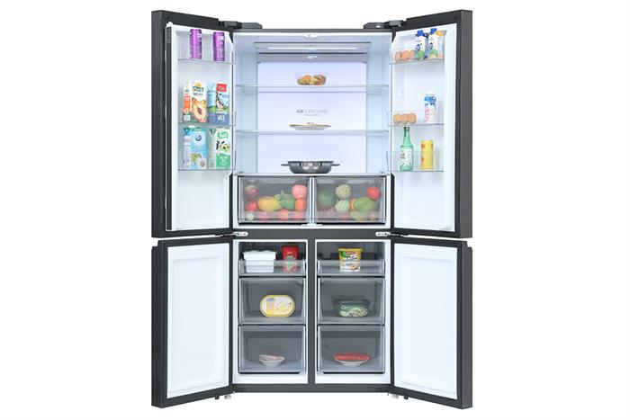 Tủ lạnh Aqua Inverter 660 lít Multi Door AQR-M727XA(GS)U1